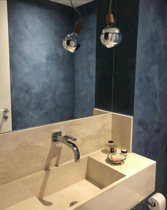 Cimento Queimado Perolizado Safira Escuro 1,6 kg DecorColors - Imagem 5