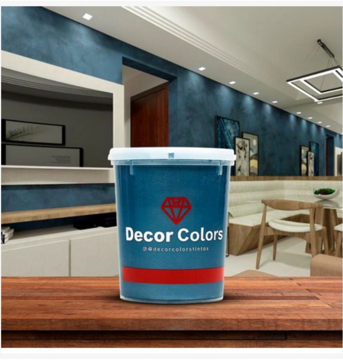 Cimento Queimado Perolizado Safira Escuro 1,6 kg DecorColors