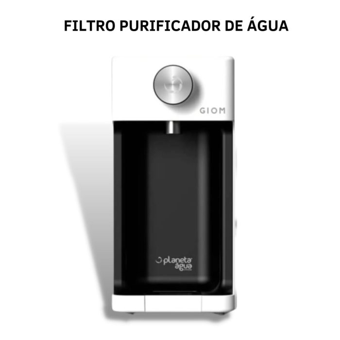 Purificador De Agua Alcalina Natural Melhora Ph Giom Preto
