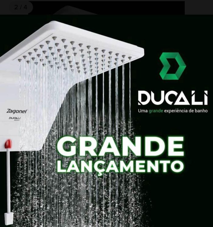 Zagonel Ducha Ducali Branca - Imagem 3