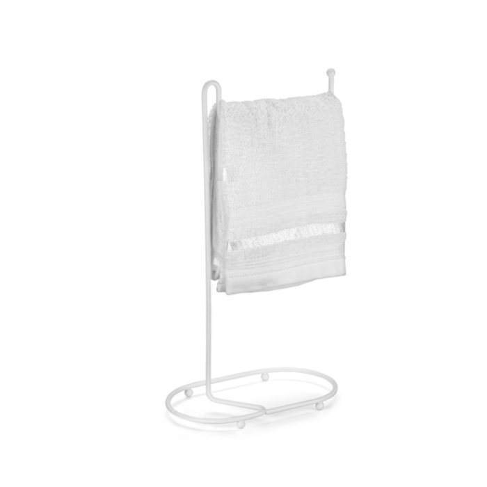 Porta Toalha De Rosto Branco Para Lavabo Duler - Imagem 2