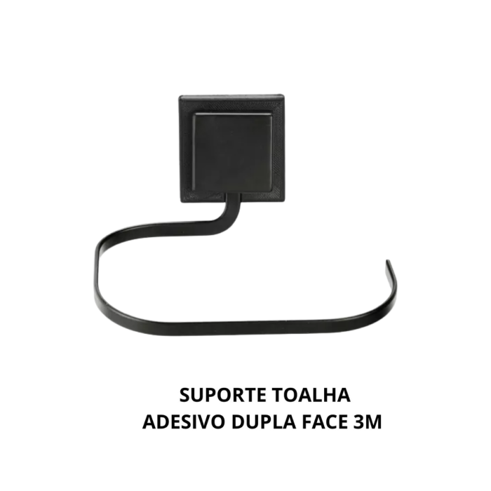 3M Porta Toalha De Rosto Preto Piatina - Imagem 7