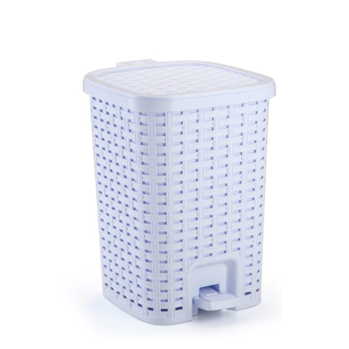 Lixeira C/ Cesto De Banheiro Smart Branca Com Pedal - Imagem 2