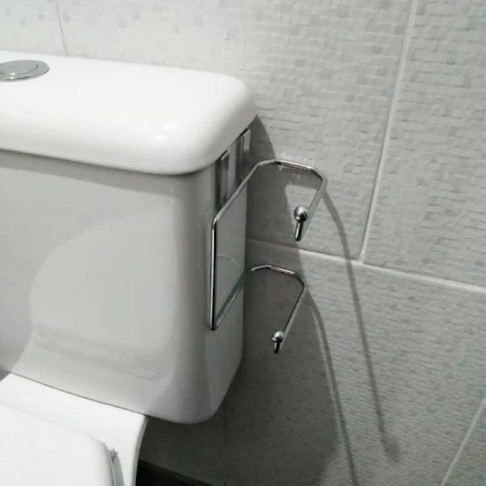 Porta Papel Higiênico Duplo Para Caixa Acoplada - Imagem 4