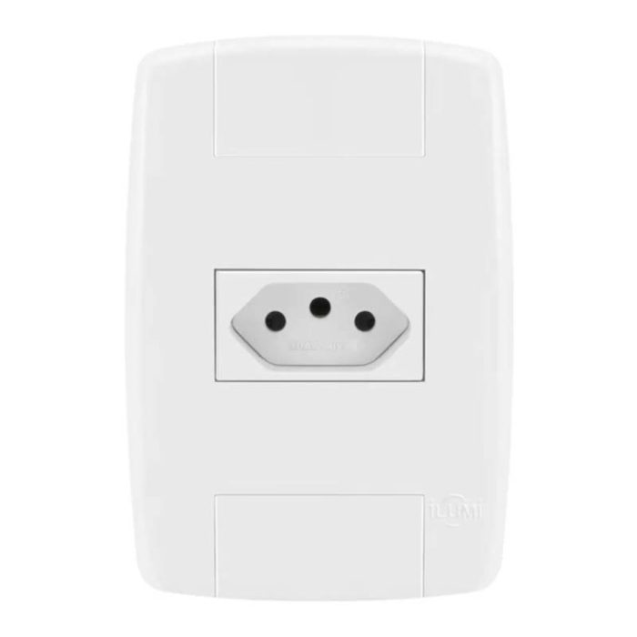 Conjunto 1 Tomada De 10a E 250v Linha Lev Ilumi