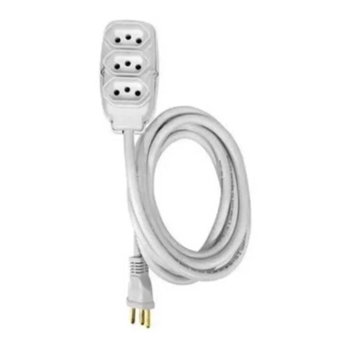 Extensão Pp 3x2,5 3 Metros 20A 250V 169997 Branco Ilumi